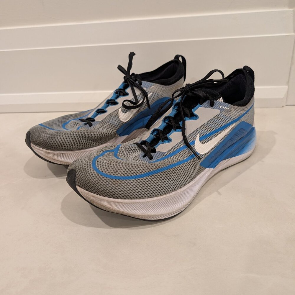 Nike Zoom Fly 4 Wolf Grey Photo Blue Mens Size 12